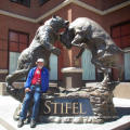 metal garden sculpture grande metal craft bear bull statue